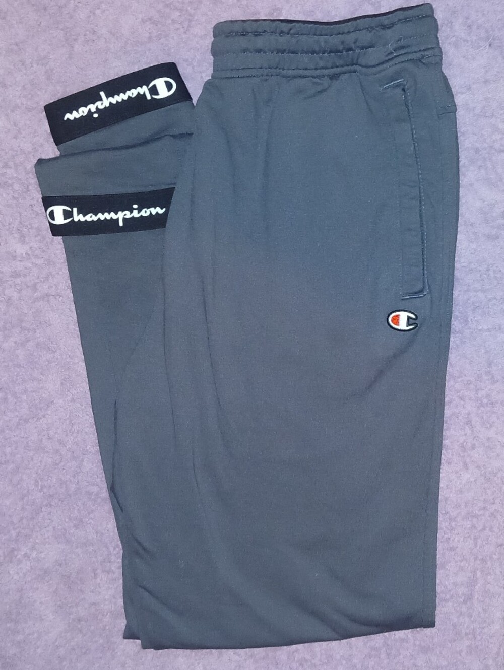 Champion Grey Slim/Skinny Cut Sweatpants, Size M Women's